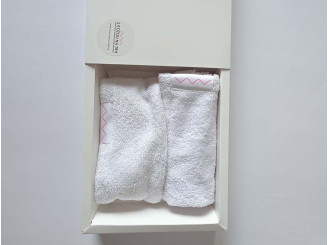 Set čelenka+uteráčik - biely