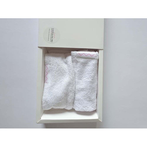 Set čelenka+uteráčik - biely Set čelenka+uteráčik - biely